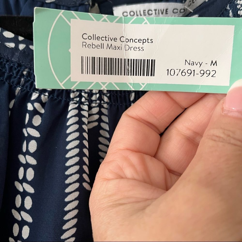 NWT Collective Concepts halter style abstract str… - image 12